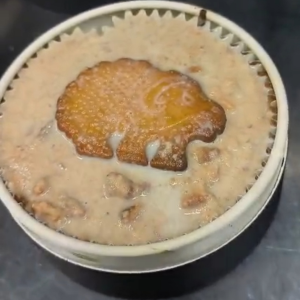 Tarta de queso de galleta dinosaurio individual