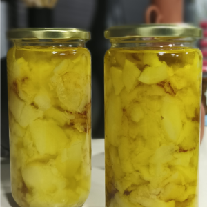 Patata pochada para tortillas o guarnición